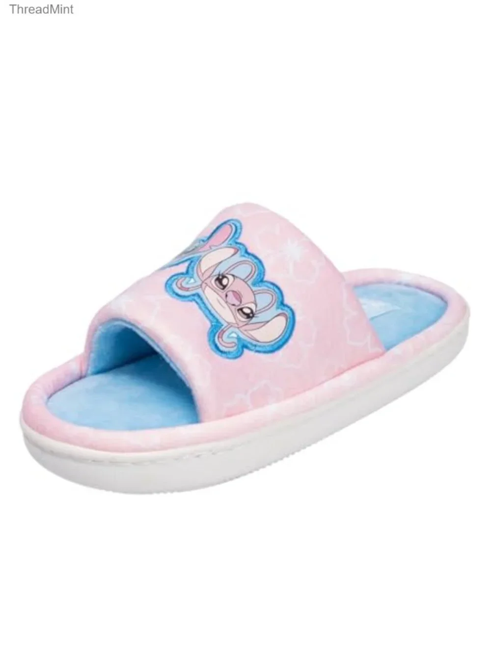 Disney Lilo & Stitch Girls Faux Fur Slipper Slides Youth Sizes